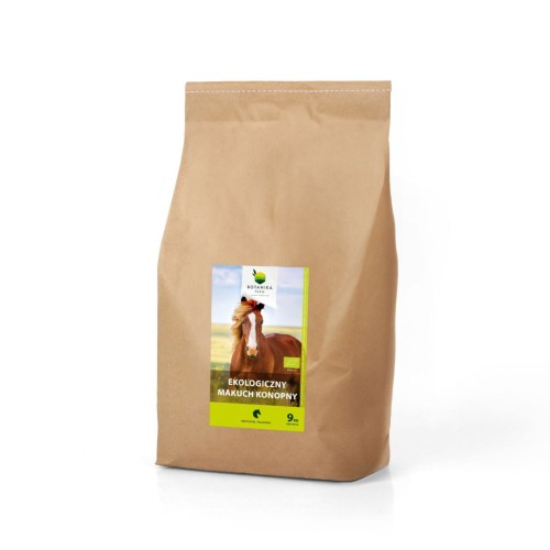 Przejdź do produktu BOTANIKA ECO Makuch konopny 9kg - wsparcie dla koni z RAO, uczuleniami i wrzodami.