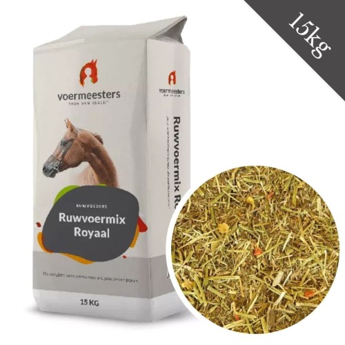 Przejdź do produktu VOERMEESTERS Ruwvoermix Royal 15kg - wysokobłonnikowa sieczka dla koni