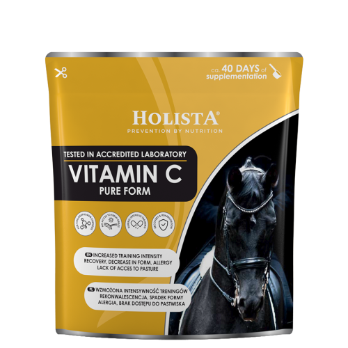 Przejdź do produktu HolistaEquine Vitamin C Pure Form 600 g - witamina C dla koni