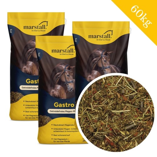 Przejdź do produktu 3 × Marstall Gastro-Müsli 20 kg – pakiet dla koni wrzodowych i z wrażliwym żołądkiem
